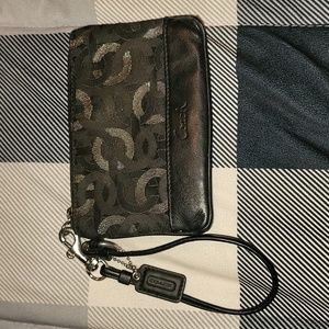 Black Coach wristlet